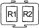Acura MDX - fuse box diagram - relay compartment fuse box no. 3