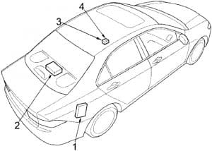 Acura TSX - fuse box diagram