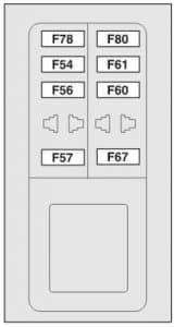 Alfa Romeo Brera - fuse box diagram - boot (left-hand side) fuse box