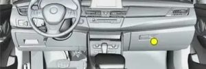 BMW 2-series - fuse box diagram - passenger compartment fuse box no. 1