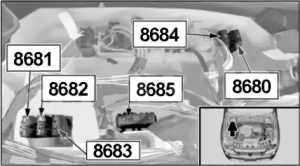 BMW X1 (E84) - fuse box diagram - engine compartment fuses (N20, N55)