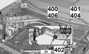 BMW X5 - fuse box diagram - power distribution box (engine compartment)