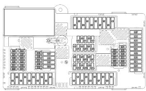 BMW -X6 - fuse box diagram - luggage compartment fuse box