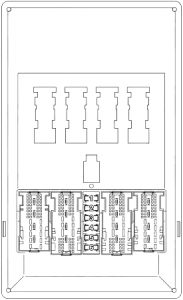 BMW -X6 - fuse box diagram - passenger compartment box no. 2