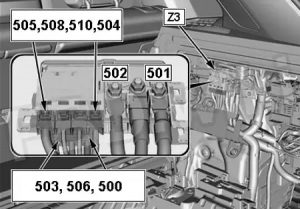BMW X7 - fuse box diagram -  power distribution box (luggage compartment)
