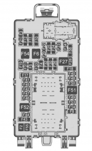 Chevrolet Silverado mk4 - fuse box diagram - instrument panel (left side - front)