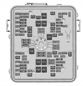 GMC Canyon - fuse box diagram - engine compartment