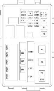 Lexus GS 430 - fuse box diagram - engine compartment fuse box no. 1