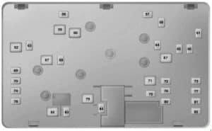 Lincoln Nautilus - fuse box diagram - engine compartment