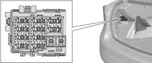 Volvo S60 - fuse box diagram - cargo area