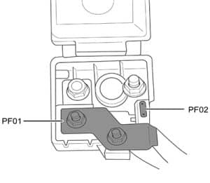 GAC GA8 - fuse box diagram - fuses in battery PDU