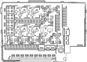 GAC GS8 - fuse box diagram - engine compartment