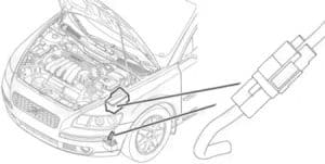 Volvo C30 - fuse box diagram - engine compartment fuse holder