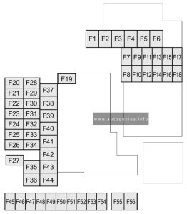 Mazda MX-30 (2019 - 2023) - fuse and relay box diagram - engine compartment fuse box