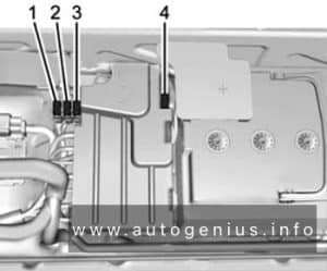 Chevrolet Cruze (J400; 2016 - 2019) - fuse and relay box diagram - engine compartment (box no. 2)