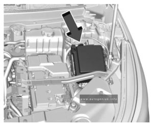 Buick Enclave (II; 2022 - 2024) - fuse and relay box location - engine compartment